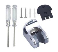 1 Piece of Shower Fixed Bracket, 2 Pieces of Mini Screwdriver, Shower Head Base, Movable Shower Head Bracket, Shower Fixed Base, Adjustable Shower Seat