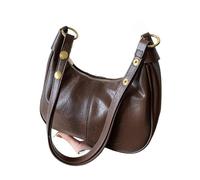 1 Piece of Solid Color Shoulder Bag for Women,Crossbody Bag, Armpit Bag That Can Hold Mobile Phone(Brown)