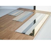 1 Piece of Stainless Steel 304 Grade Door Push Finger Kick Plate Cover - Fixings Included - Rounded (1.5mm Thickness, 700mm x 75mm)