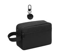 1 Piece of Travel Cosmetic Bag and 1 Piece of Plush Ball Pendant, Multi-Function Storage Bag, Waterproof Toiletry Bag, Men's Shaving Bag, Travel Finishing Bag.