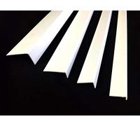 1 Piece of Unequal White Plastic PVC Corner 90 Degree Angle Trim 40mm x 20mm x 2.5m Length