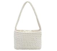 1 Piece Of Women'S Woven Bag, Fashionable Simple Bag, Cute Handbag, Mini Armpit Bag, Knitted Shoulder Bag, Beach Bag, Wear Accessories