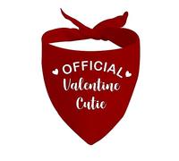 1 Piece Official Valentine Cutie Bandanan Valentine’s Day Bandana Valentine’s Day Pet Accessory (Valentine Cutie D EU)
