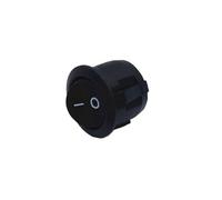 1 piece on/off circular rocker switch LED lighting car dashboard dashboard boat truck 12V 24V/6A 250V/10A 125V 2/3/4PIN switch 20MM(2Pin black ON-OFF)