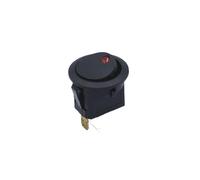 1 piece on/off circular rocker switch LED lighting car dashboard dashboard boat truck 12V 24V/6A 250V/10A 125V 2/3/4PIN switch 20MM(3Pin red light)