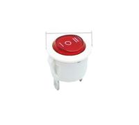 1 piece on/off circular rocker switch LED lighting car dashboard dashboard boat truck 12V 24V/6A 250V/10A 125V 2/3/4PIN switch 20MM(3Pin redlight ON-OFF)