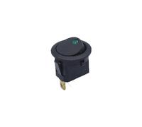 1 piece on/off circular rocker switch LED lighting car dashboard dashboard boat truck 12V 24V/6A 250V/10A 125V 2/3/4PIN switch 20MM(3Pin green light4)