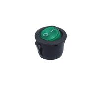 1 piece on/off circular rocker switch LED lighting car dashboard dashboard boat truck 12V 24V/6A 250V/10A 125V 2/3/4PIN switch 20MM(3Pin green light)