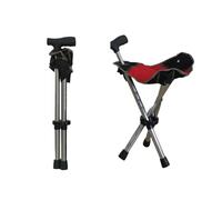 1 Piece Outdoor Retractable Cane Chair,Folding Cane Stool,Portable Cane Chair,for Hiking,Trekking,Backpacking,Walking,Camping,Travel(2)