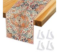 1 Piece Patterned Tablecloth, 4 Pieces Tablecloth Clip, Lace Tablecloth, Colorful Tablecloth, Sea Tablecloth, Summer Tablecloth