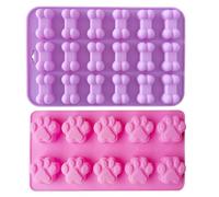 1 Piece Paw Shape, 1 Piece Bone Shape, Ice Cube Mold Silicone Pattern, Ice Cube Tray Animal