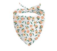 1 Piece Peach Dog Collar Bandana Summer Fruit Dog Bandana Peachy Fruit Gift (Peach D)