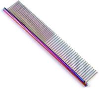 1 Piece Pet Comb Stainless Steel Dog Comb Cat and Dog Metal Comb Pet Detangling Grooming Tool for Small Large Medium Animals Cats Horses
