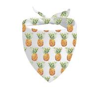 1 Piece Pineapple Inspired Dog Bandana Fruit Tie on Scarf Pineapple Lovers Gift (Pineapple D UK)