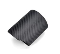 1 Piece Pipe Cover Car Universal Straight Flange Carbon Fiber Exhaust Tip Muffler Case Housing Car Exhaust Pipe(Matte In98.5-Ou102.5)