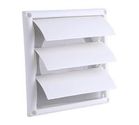 1 Piece Plastic Ventilation Grill Cover for Wall Duct Ceiling Vents Louver Trim with Screen 15x15cm