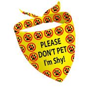 1 Piece Please Don’t Pet I’m Shy/I’m A Little Anxious Dog Bandana Nervous Rescue Dog Bandana Nervous Dog Scarf (I’m Shy)