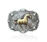 1 Piece Pony Belt Buckle, Creative Metal, Retro Stylish, Vintage Replacement Belt Buckle For Men, Belt Accessories Decoration.