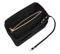 1 Piece Portable Felt Bag, Handbag Storage Insert, Detachable Storage Bag, Large Capacity Cosmetic Bag, Felt Liner Bag, for Cosmetics, Perfume (Black)