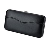 1 Piece PU Leather Empty Tweezers Storage Bag for Eyelash Extensions Multi-pockets Travel Case (Black)