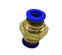 1 Piece Quick Release Brass Air Pneumatic Bulkhead Push Connect PM 4 6 8 10 12mm OD Air Hose(PM-8)