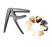1 Piece Quick Trigger Change Capo With 8 Pieces Picks for Ukulele 4 String Guitars