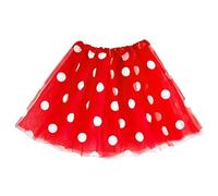 1 Piece Red Polka Dot Skirt, Classic Fashion Princess Skirt, Girls Tutu, Performance Costume Props, Holiday Party Costumes
