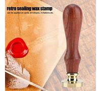 1 Piece Retro Wood Sealing Wax Sticks, Classic Seal Stamp Wedding Invitation Cards (Plant Category: 012)