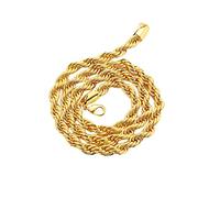 1 Piece/Rope Chain Necklace, 45 cm / 50 cm / 60 cm Chain For Women Men, Gold Color African Jewelry, Arab Middle Eastern #001216 Fashion design