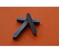 1 Piece Round Ended Feather Parallel Key keysteel drive keys shaft 2mm 3mm 4mm 5mm 6mm (Square : 3mm, Length : 14mm)