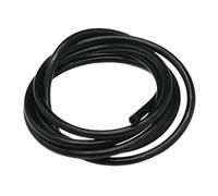 1 piece Silicone Water Resistance Tube, Flexible Rubber Soft Pipe ID 5mm 4mm 3mm for Architecture(Black,10metersx3mmx6mm)