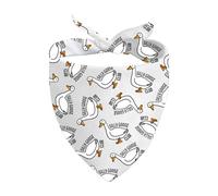 1 Piece Silly Goose Triangle Dog Bandana Goose Lovers Tie On Scarf Meme Goose Duck Merchandise (Silly Goose Triangle D UK)
