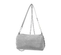 1 Piece Silver Flash Crossbody Bag, Multi-Function Storage Product, Simple And Fashionable Decoration For Women, One-Shoulder Hand Storage Props, Clothing Accessories.