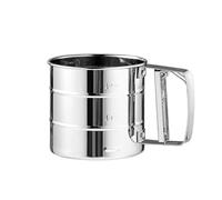1 Piece Single-Handed Flour Sieve, Powdered Sugar Shaker, Flour Shaker, Fine Mesh Stainless Steel Sieve, Large Capacity Filter Sieve, Kitchen Baking Utensils, Suit for Flour, Spices