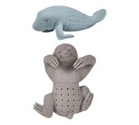 1 Piece Sloth Tea Strainer and 1 Piece Manatee Tea Strainer, Silicone Tea Strainer, Creative Tea Strainer, Interesting Tea Strainer, Tea Accessories