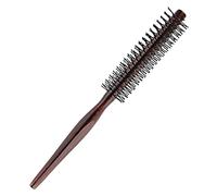1 Piece Small Round Nylon Bristle Quiff Roller Hair Brush - Men's Short & Long Hair, Bangs & Beard - 21cm