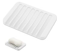 1 Piece Soap Dish,Soap Box,Travel Soap Case,Soap Dish with Drainage,Soap Dishes for Bathroom,Soap Bar Holder,Bar Soap Holder,for Bathroom,Kitchen,Sink(White)