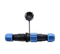 1 Piece SP13 IP68 Waterproof Inline Cable Coupler Socket Connector Pair 1-7 Pin Threaded Connection for Outdoor Hazardous Environments(4pin)