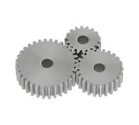 1 Piece Spur Gear 1M-21/22/23/24/25/26/27/28/29/30T SC45# Carbon Steel Material Cylindrical Gear For Transmission Accessories(1M22T - Bore 6 mm)