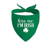 1 Piece St. Patrick's Day Dog Bandanas Irish Dog Bandana Holiday Party Decorations (I'M IRISH D)
