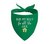 1 Piece St. Patrick's Day Dog Bandanas Irish Dog Bandana Holiday Party Decorations (RUB MY BELLY D)