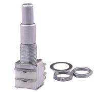 1 Piece Stacked Potentiometer B5K/B10K/B50K/B100K/B250K/B500K Stacked Double Concentric Potentiometer With Center Detent B100K Potentiometer