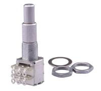 1 Piece Stacked Potentiometer B5K/B10K/B50K/B100K/B250K/B500K Stacked Double Concentric with Center Detent GuitarFamily