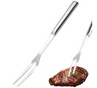 1 Piece Stainless Steel Carving Fork, Ergonomic Handle Meat Roast Fork for Slicing, Serving & Cooking in Home Kitchen