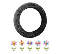 1 Piece Steering Wheel Protective Cover And 5 Piece Flower Ornaments, Auto Accessories, Steering Wheel Dust Cover, Car Interior Supplies.