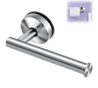 1-Piece Suction Cup Toilet Paper Holder No Drill Toilet Roll Holder for Bathroom and Kitchen Removable Tissue Dispenser for RV and Rental Apartment Rustproof SUS 304 Stainless Steel