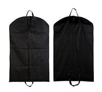 1 piece suit dust bag, dust cover, storage bag, suit cover; for suits, coats, jackets, tuxedo reusable full zipper garment bag black (60 * 100cm)