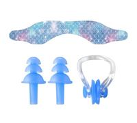 1 Piece Swimming Ear Protection Headband, 1 Piece Nose Clip, 1 Pair of Earplugs, Elastic Waterproof Ear Protection Belt, Anti-Slip Headband, Swimming Equipment Accessories.
