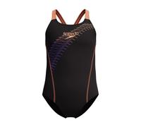 Speedo Girls Medley Logo Medalist Swimsuit Swimming Costume Orange Size 5-6 Years