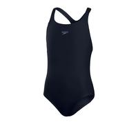 Speedo Girls Eco Endurance+ Medalist Swimsuit | Chlorine Resistance | Recycled Fabric | Comfort Fit | Swimming Lessons | Swim Holiday Swimsuit True Navy